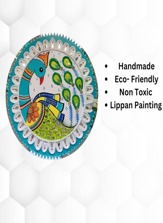 Decordial Madhubani Lippan Diy Art Kit Adults Materials Kit With 8" Round Mdf Diy Kit For Adult Madhubani Art Kit Lippan Art Board Wall Decor Mandala Art Kit Adults,Multicolor - Image 4